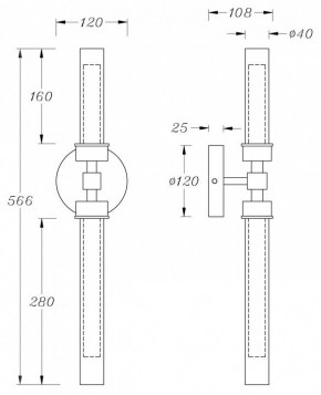 Бра Maytoni Stelo MOD116WL-L7BS3K в Качканаре - kachkanar.mebel24.online | фото 3