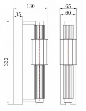 Бра Maytoni Verticale MOD308WL-L9CH3K в Качканаре - kachkanar.mebel24.online | фото 3