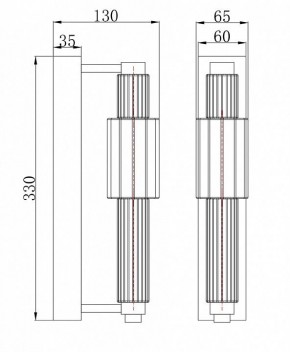 Бра Maytoni Verticale MOD308WL-L9GR3K в Качканаре - kachkanar.mebel24.online | фото 3