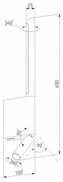 Бра с подсветкой Elektrostandard Sarca a066400 в Качканаре - kachkanar.mebel24.online | фото 5