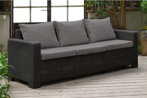 Диван Калифорния 3-х местный (California 3 Sofa), графит в Качканаре - kachkanar.mebel24.online | фото 1