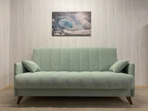 Диван Престиж-3 (НПБ) велюр Sensey mist green в Качканаре - kachkanar.mebel24.online | фото