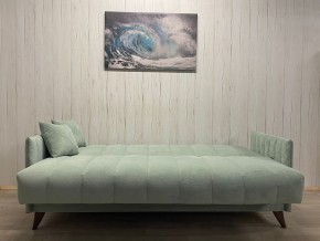 Диван Престиж-3 (НПБ) велюр Sensey mist green в Качканаре - kachkanar.mebel24.online | фото 3