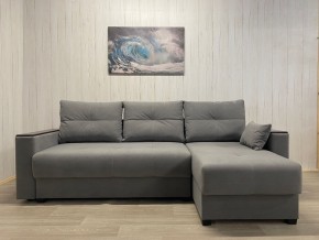 Диван угловой Комфорт-3 (НПБ+МДФ) велюр Galaxy Lite 26 в Качканаре - kachkanar.mebel24.online | фото
