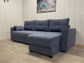 Диван угловой Комфорт-3 (НПБ+МДФ) велюр Monaco 13 в Качканаре - kachkanar.mebel24.online | фото 2