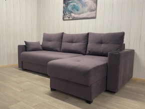 Диван угловой Комфорт-3 (НПБ+МДФ) велюр Monaco 8 в Качканаре - kachkanar.mebel24.online | фото