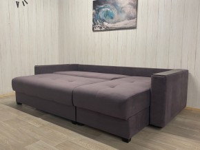 Диван угловой Комфорт-3 (НПБ+МДФ) велюр Monaco 8 в Качканаре - kachkanar.mebel24.online | фото 3