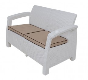 Диван Yalta Premium Sofa 2 Set (Ялта) белый (+подушки под спину) в Качканаре - kachkanar.mebel24.online | фото