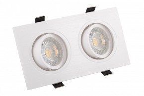 DK3022-WH Встраиваемый светильник, IP 20, 10 Вт, GU5.3, LED, белый, пластик в Качканаре - kachkanar.mebel24.online | фото 1