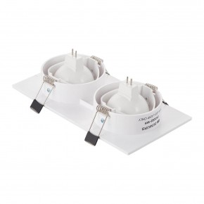 DK3022-WH Встраиваемый светильник, IP 20, 10 Вт, GU5.3, LED, белый, пластик в Качканаре - kachkanar.mebel24.online | фото 3