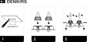 DK3022-WH Встраиваемый светильник, IP 20, 10 Вт, GU5.3, LED, белый, пластик в Качканаре - kachkanar.mebel24.online | фото 6
