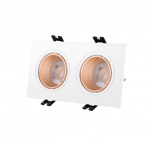 DK3072-WBR Встраиваемый светильник, IP 20, 10 Вт, GU5.3, LED, белый/бронзовый, пластик в Качканаре - kachkanar.mebel24.online | фото 1