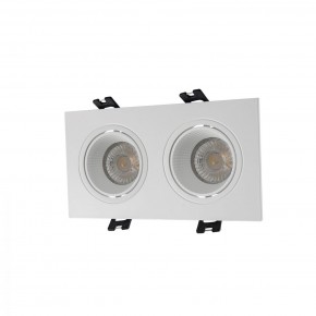 DK3072-WH Встраиваемый светильник, IP 20, 10 Вт, GU5.3, LED, белый/белый, пластик в Качканаре - kachkanar.mebel24.online | фото 1