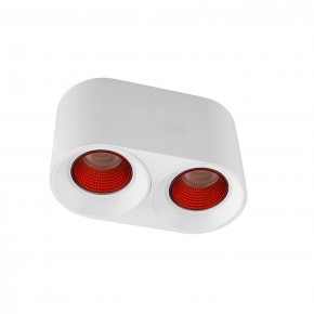 DK3096-WH+RD Светильник накладной IP 20, 10 Вт, GU5.3, LED, белый/красный, пластик в Качканаре - kachkanar.mebel24.online | фото 1