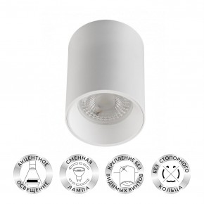 DK3110-WH Светильник накладной IP 20, 10 Вт, GU5.3, LED, белый, пластик в Качканаре - kachkanar.mebel24.online | фото 1