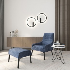 DK5035-BK Бра ROUND со светодиодом, IP20, 24W, 3000/4000/6500K, черный, алюминий в Качканаре - kachkanar.mebel24.online | фото 8