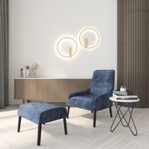 DK5035-SG Бра ROUND со светодиодом, IP20, 24W, 3000/4000/6500K, матовое золото, алюминий в Качканаре - kachkanar.mebel24.online | фото