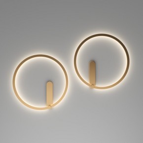 DK5035-SG Бра ROUND со светодиодом, IP20, 24W, 3000/4000/6500K, матовое золото, алюминий в Качканаре - kachkanar.mebel24.online | фото 7