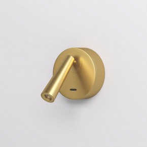DK5072-SB Бра SHINE WALL со светодиодом, D104*H68, IP20, 3000К, 3W, RA?90, сатинированная латунь, алюминий в Качканаре - kachkanar.mebel24.online | фото 2