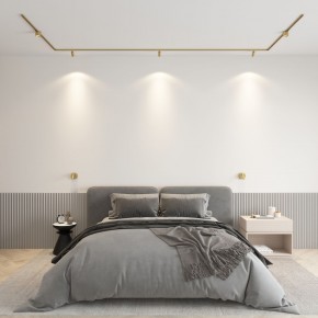 DK5072-SB Бра SHINE WALL со светодиодом, D104*H68, IP20, 3000К, 3W, RA?90, сатинированная латунь, алюминий в Качканаре - kachkanar.mebel24.online | фото 4