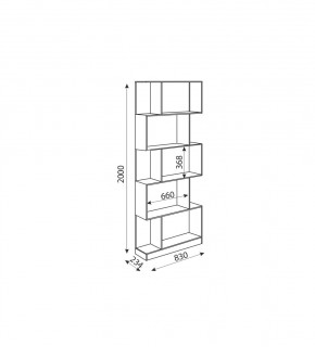 Дуглас (подростковая) М05 Стеллаж в Качканаре - kachkanar.mebel24.online | фото 2