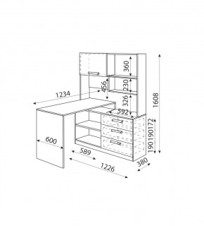 Дуглас (подростковая) М07 Стол угловой в Качканаре - kachkanar.mebel24.online | фото 2