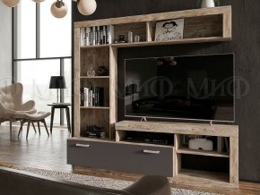 АНГАРА Гостиная (модульная) Графит/дуб юкон в Качканаре - kachkanar.mebel24.online | фото 2