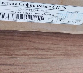 Гостиная София СТ-1 Тумба ТВ МДФ Дуб крафт табачный в Качканаре - kachkanar.mebel24.online | фото 3
