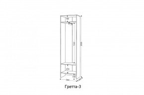 ГРЕТТА 3 Шкаф 2-х створчатый в Качканаре - kachkanar.mebel24.online | фото 3