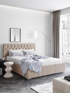 Интерьерная Кровать Октавия Бежевый 1400x2000 в Качканаре - kachkanar.mebel24.online | фото