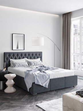 Интерьерная Кровать Октавия Серый 1400x2000 в Качканаре - kachkanar.mebel24.online | фото