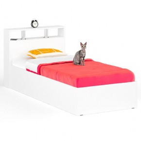 Камелия Кровать 0900, цвет белый, ШхГхВ 93,5х217х78,2 см., сп.м. 900х2000 мм., без матраса, основание есть в Качканаре - kachkanar.mebel24.online | фото 1