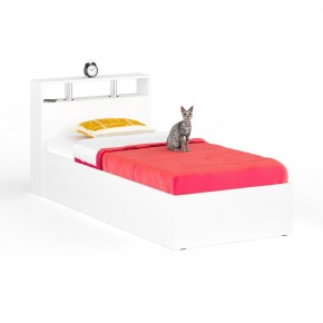 Камелия Кровать 0900, цвет белый, ШхГхВ 93,5х217х78,2 см., сп.м. 900х2000 мм., без матраса, основание есть в Качканаре - kachkanar.mebel24.online | фото 2