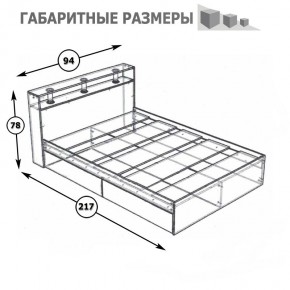 Камелия Кровать 0900, цвет белый, ШхГхВ 93,5х217х78,2 см., сп.м. 900х2000 мм., без матраса, основание есть в Качканаре - kachkanar.mebel24.online | фото 5
