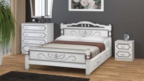 КАРИНА-5 Кровать из массива 900 с 2-мя ящиками в Качканаре - kachkanar.mebel24.online | фото 1