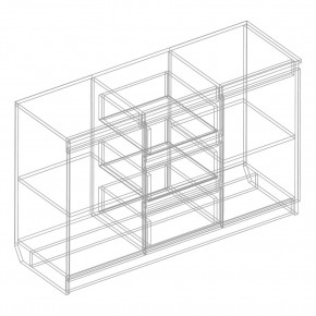 Комод 2-ств. с 3 ящиками в Качканаре - kachkanar.mebel24.online | фото 2