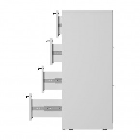 Комод Айрон КМ-02 (белый) в Качканаре - kachkanar.mebel24.online | фото 7