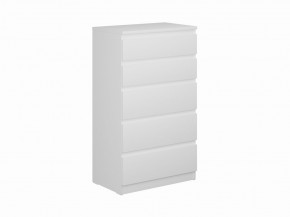 Комод КАСТОР с пятью ящиками, цвет белый в Качканаре - kachkanar.mebel24.online | фото