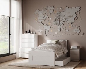 Комод КАСТОР с пятью ящиками, цвет белый в Качканаре - kachkanar.mebel24.online | фото 3