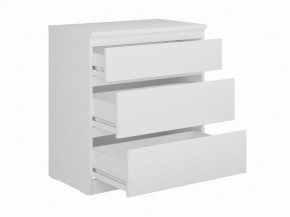 Комод КАСТОР с тремя ящиками, цвет белый в Качканаре - kachkanar.mebel24.online | фото 2