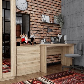 Комод КАСТОР с тремя ящиками, цвет Дуб Сонома в Качканаре - kachkanar.mebel24.online | фото 3