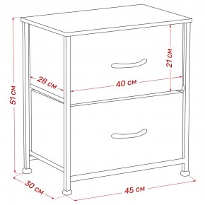 Комод Leset Линкс 2 ящ. (к/з), Каркас Белый, ящики Белые в Качканаре - kachkanar.mebel24.online | фото 8