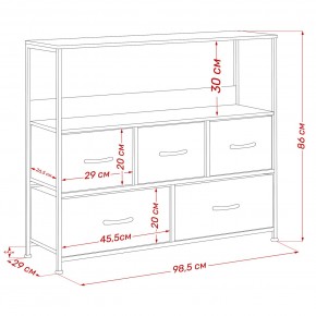 Комод Leset Локи 5 ящиков с полкой в Качканаре - kachkanar.mebel24.online | фото 13