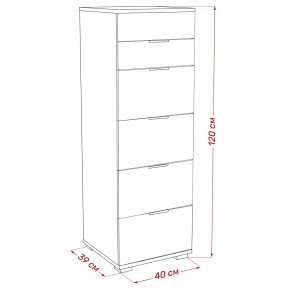 Комод Leset Наоми 6 в Качканаре - kachkanar.mebel24.online | фото 8
