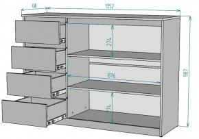 Комод Мальта K116 в Качканаре - kachkanar.mebel24.online | фото 2