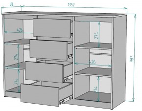 Комод Мальта K118 в Качканаре - kachkanar.mebel24.online | фото 2