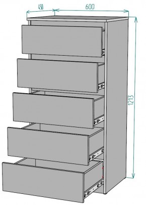 Комод Мальта K132 в Качканаре - kachkanar.mebel24.online | фото 2