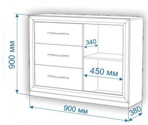 Комод Нобиле Км-120/38 ФГ в Качканаре - kachkanar.mebel24.online | фото 2