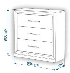 Комод Нобиле Км-90/45 в Качканаре - kachkanar.mebel24.online | фото 3