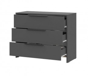 КАМЕЛИЯ 1 Серия 2 Комод 3 ящика Графит серый в Качканаре - kachkanar.mebel24.online | фото 3